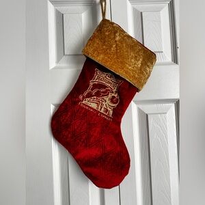 Harry Potter Platform 9 3/4 Holiday Velvet Stocking